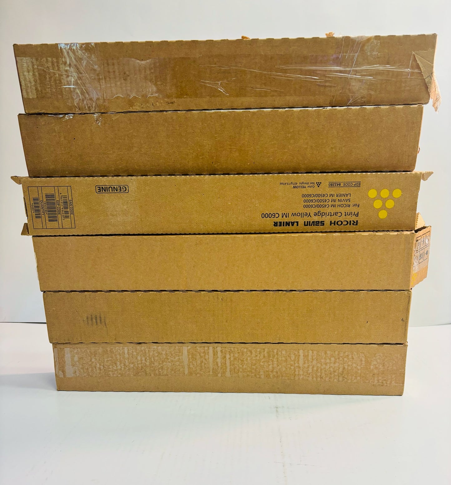 6 OEM Ricoh IM C4500,C6000 Magenta,Yellow & Black Toners 842279,842280,842281