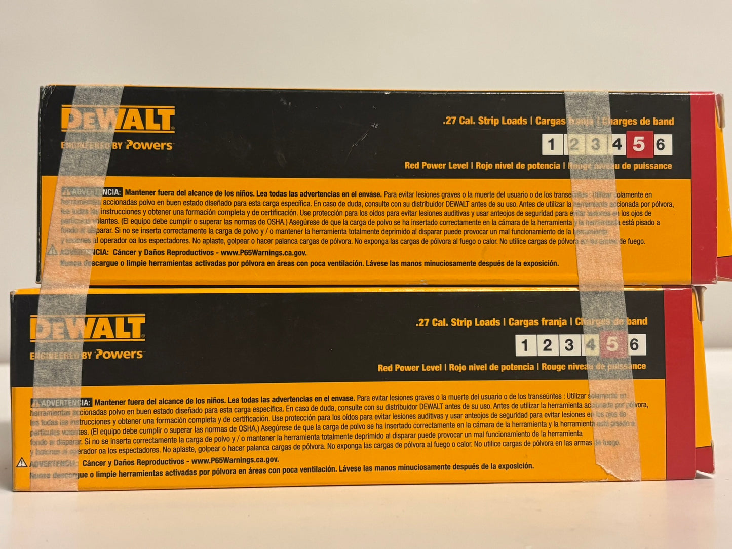 100 PK LOT OF 4 DeWalt 50630-PWR .27 Cal Red Loads, 100-Pack, Level 5 Power
