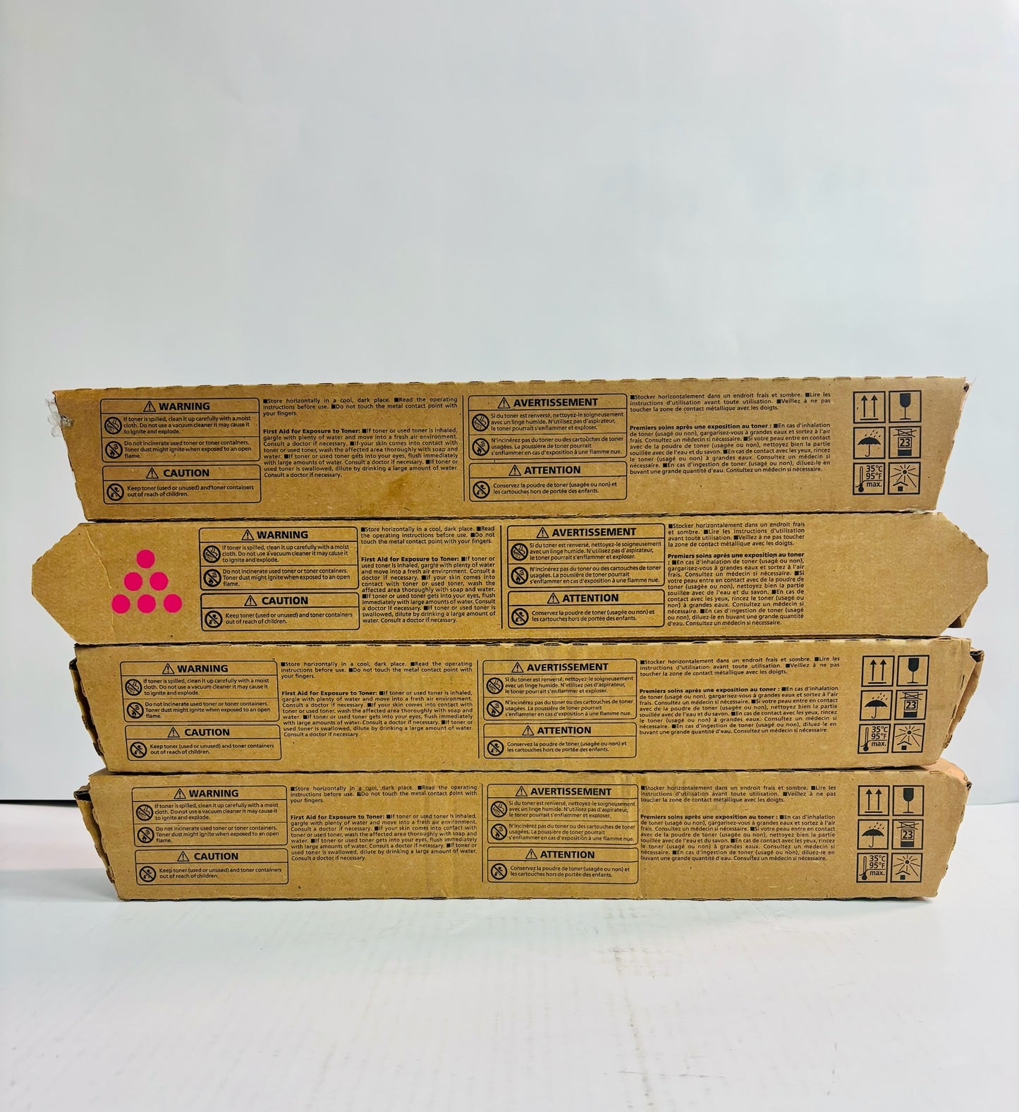 4 OEM Ricoh IM C4500,C6000 Magenta,Yellow & Black Toner 842279,842280,81 MMYK