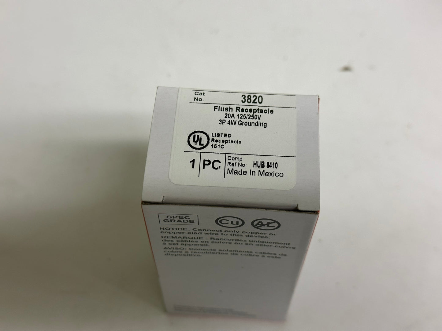 10 PK Legrand Pass & Seymour 3820 20-Amp 125/250V Straight Blade Receptacle