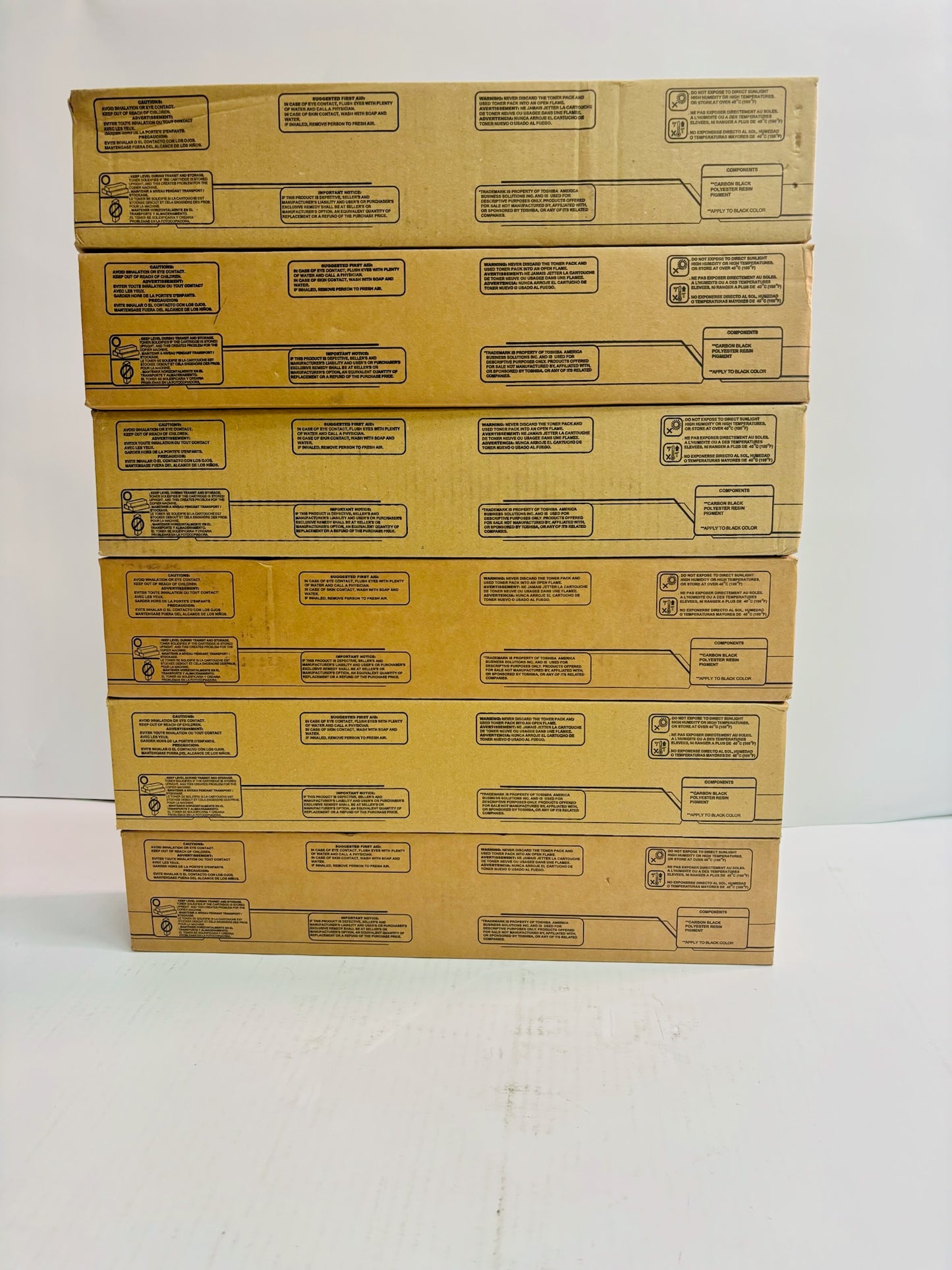6 Unbranded e-STUDIO 2505AC,3005AC Magenta,Yellow, & Black Toner T-FC505U-MYK