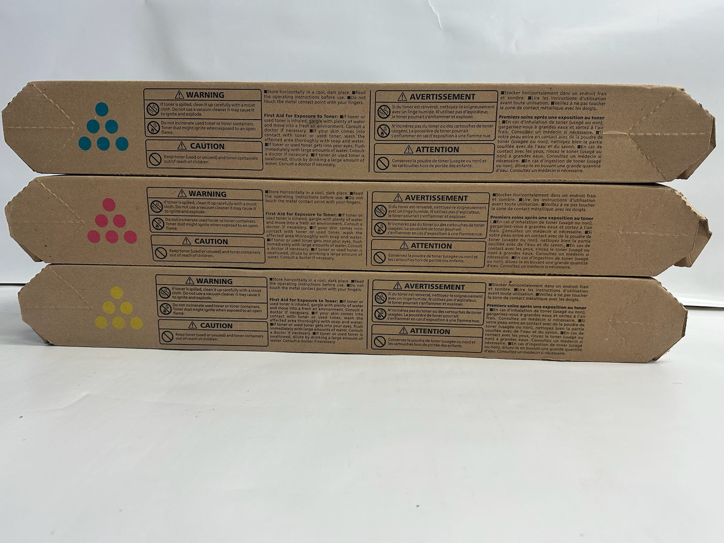3 Genuine Ricoh MP C2503H,C2003,C2004 CMY Toners 841919,84120,84121 (No Black)
