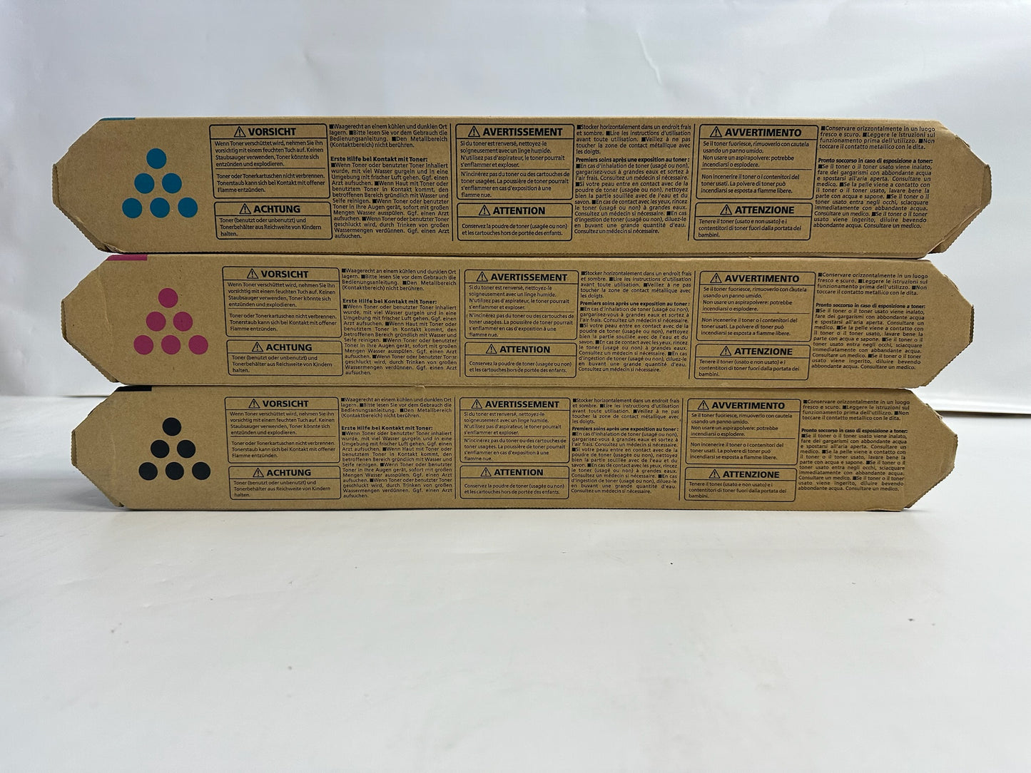 3 New Genuine Ricoh IM C300, C400 CMK Toners 842378,842379,842380 (No Yellow)