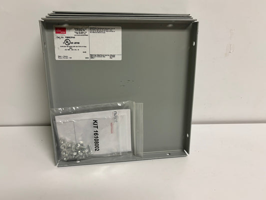 4 PK nVent HOFFMAN F88GCPNK 8"x8" NEMA 1 Wireway Closure Plate, Gray Painted Steel