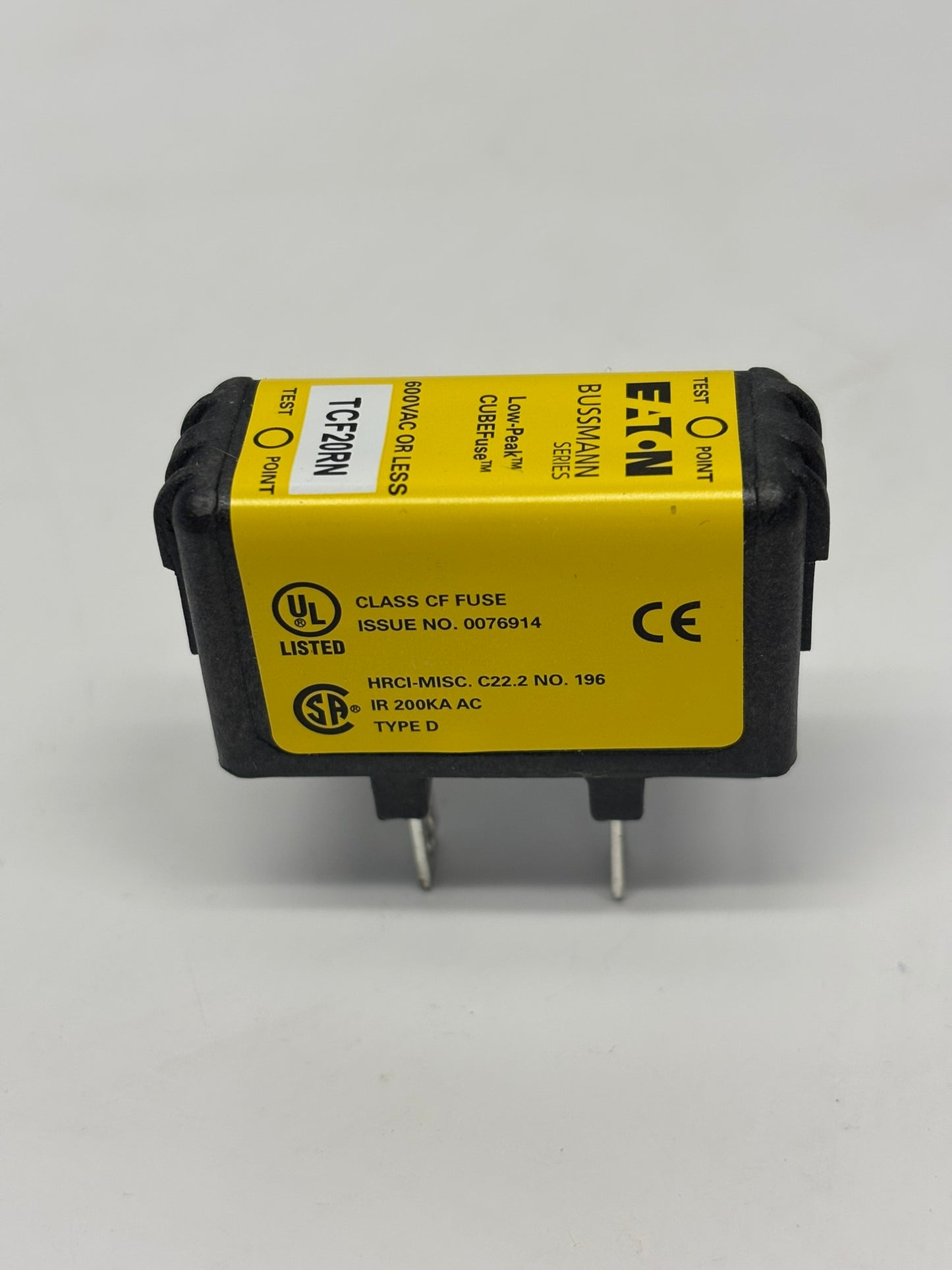 Eaton TCF20RN Bussmann Low-Peak CUBEFuse 600Vac/300Vdc, 20A