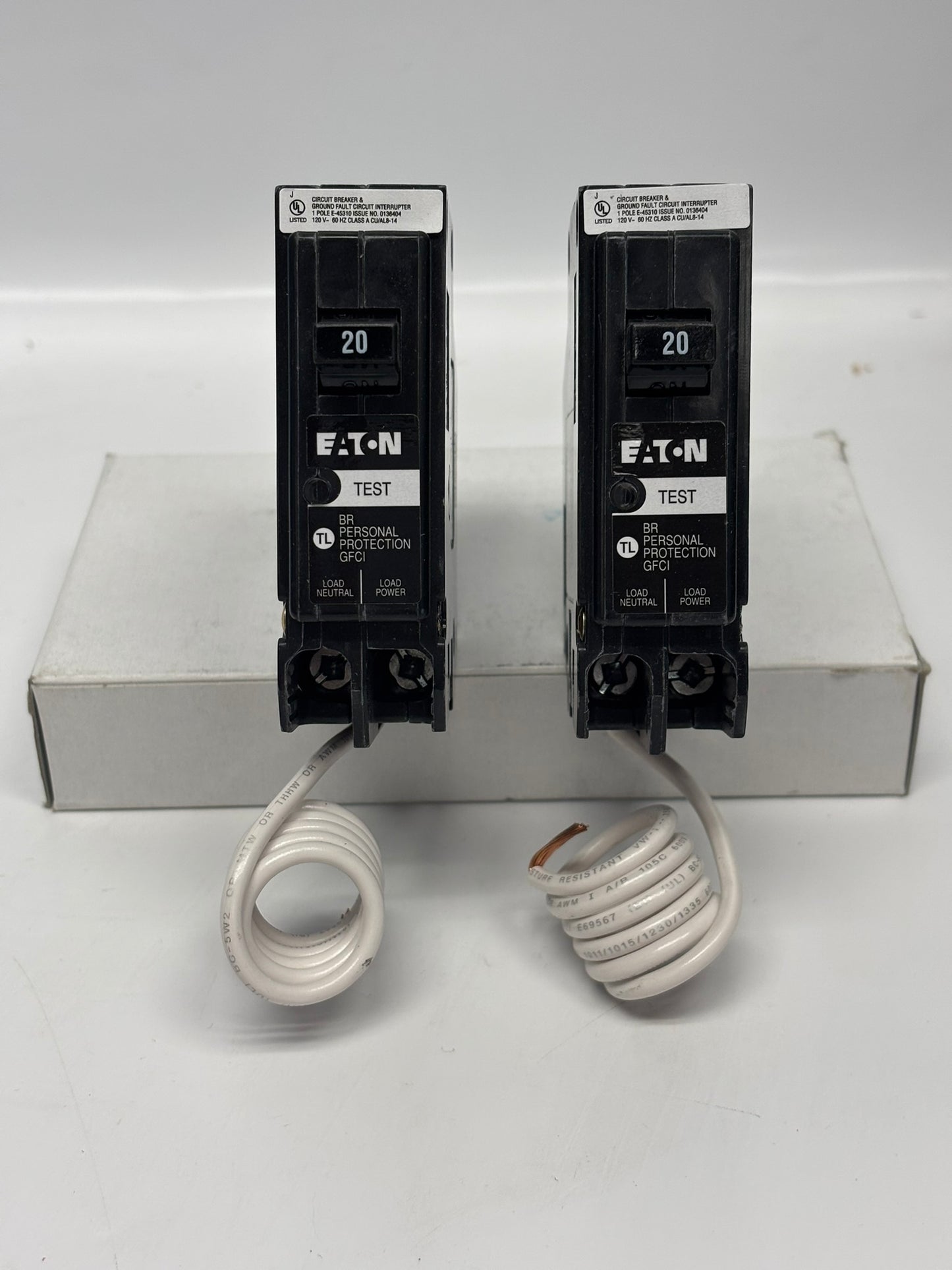 2-Pack Eaton BRN120GF Cutler-Hammer Series Circuit Breaker with Ground Fault Protection