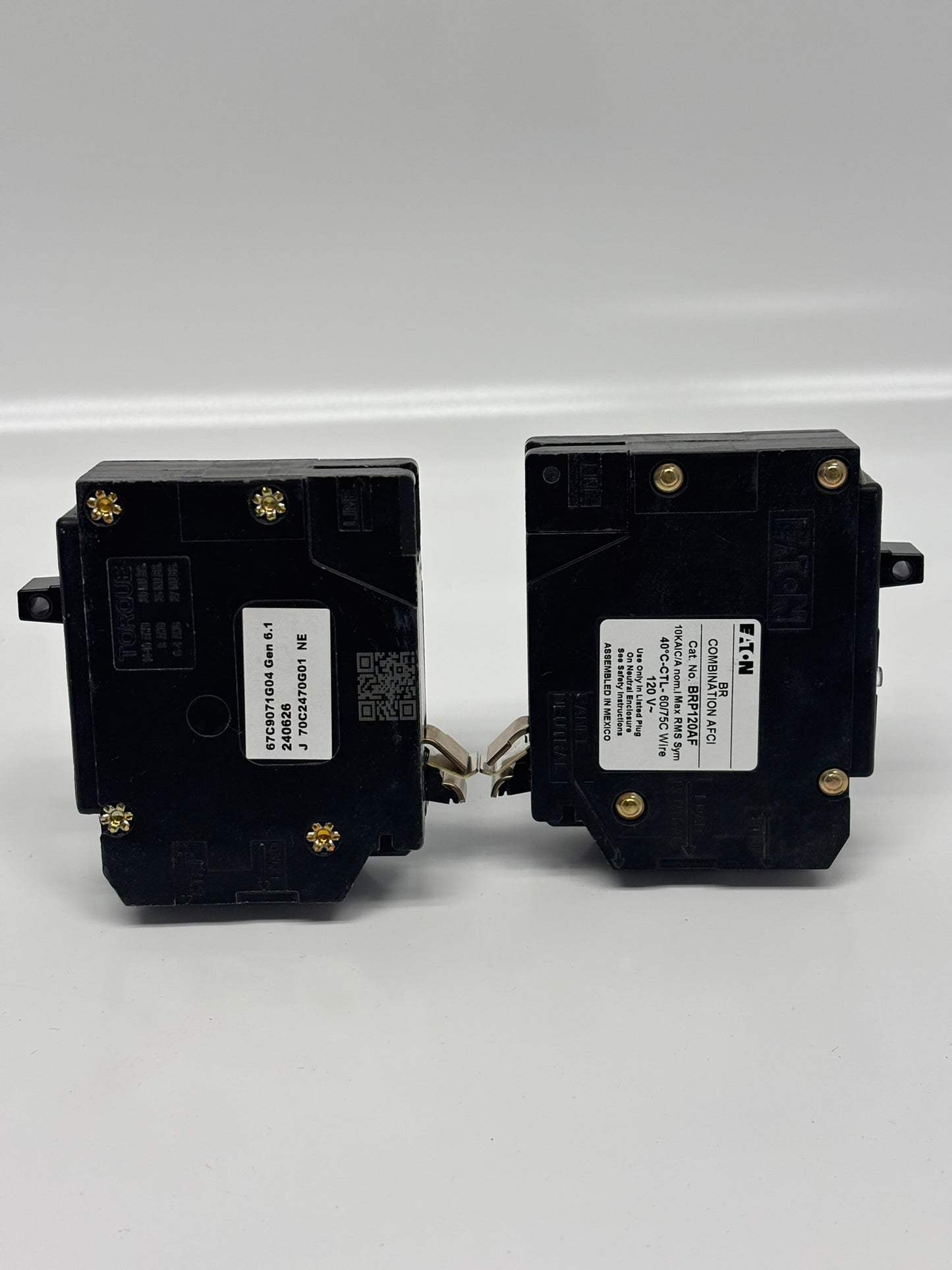 2-Pack Eaton BRP120AF BR Combination AFCI Circuit Breaker