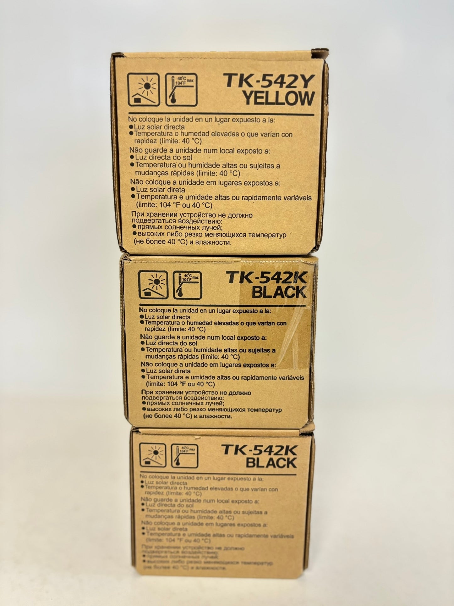 3 OEM Kyocera TK-542 FS C5100DN YKK Toner Cartridge 302HL5109003, 302HL5112003