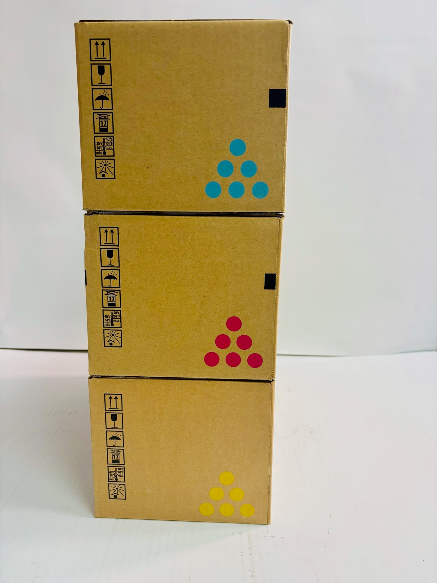 3 OEM Ricoh Aficio SP C231N,C231SF Cyan, Mag, Yellow Toner 406478,345,346 CMY