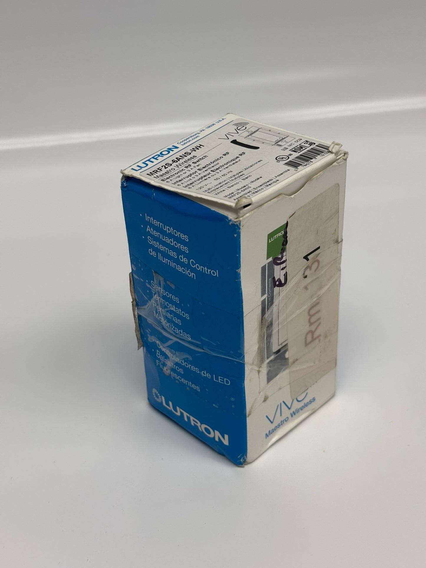 Lutron MRF2S-6ANS-WH Maestro Wireless Electronic Switch; 6 Amp