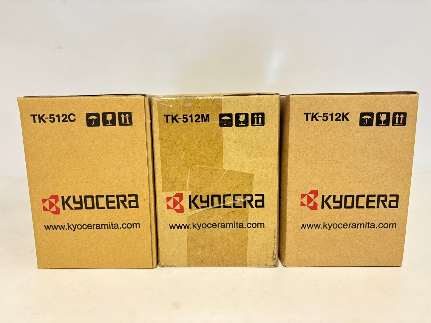 3 OEM Kyocera TK-512 Ecosys C5020, C5030 CMK Toner 1T02F3CUS0001,3BUS0001,30US0001