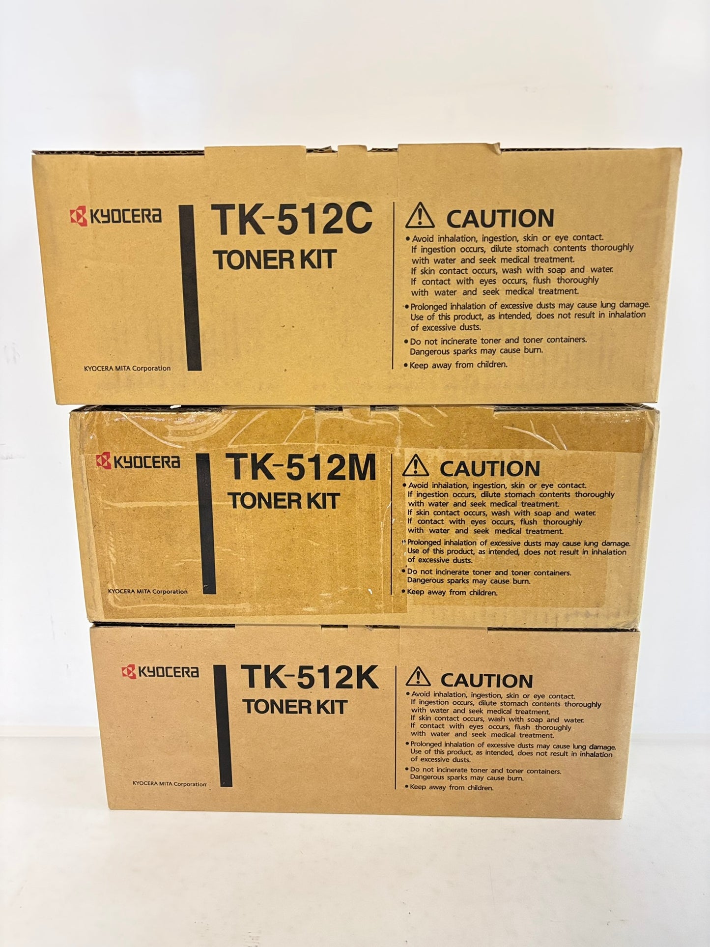 3 OEM Kyocera TK-512 Ecosys C5020, C5030 CMK Toner 1T02F3CUS0001,3BUS0001,30US0001