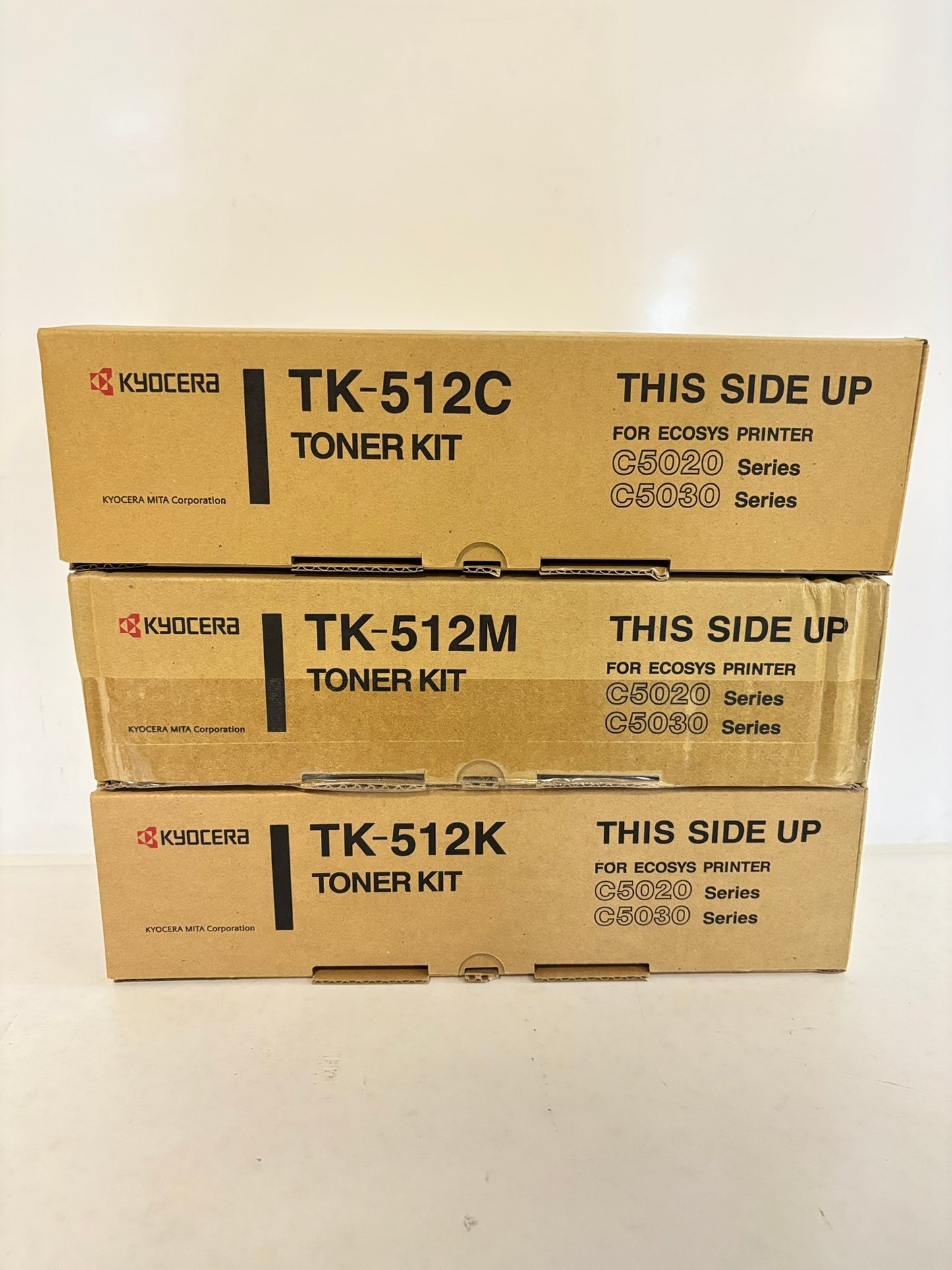 3 OEM Kyocera TK-512 Ecosys C5020, C5030 CMK Toner 1T02F3CUS0001,3BUS0001,30US0001