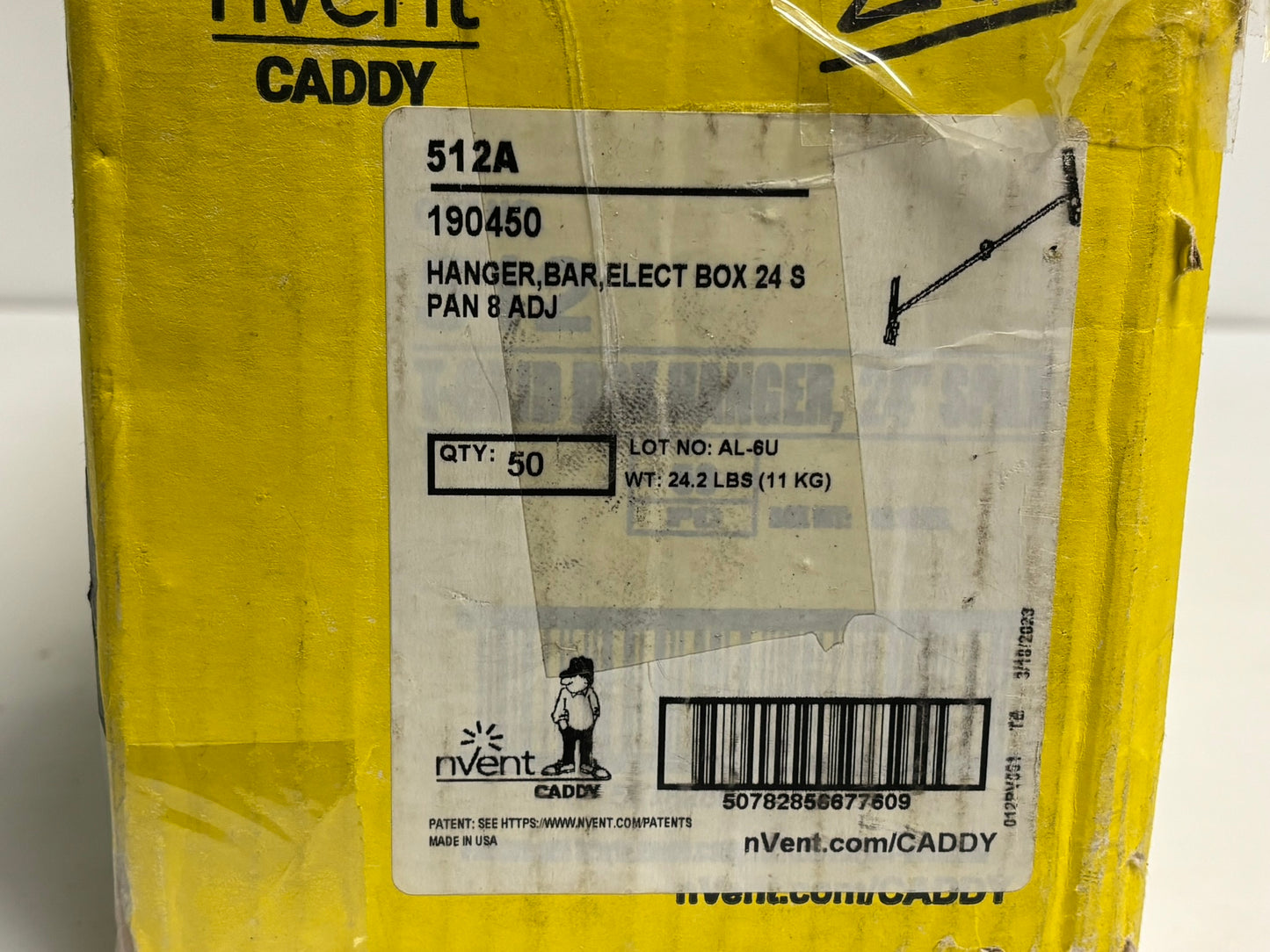 20 PK nVent CADDY 513B Steel Bar Clip for T-Box Hanger Applications
