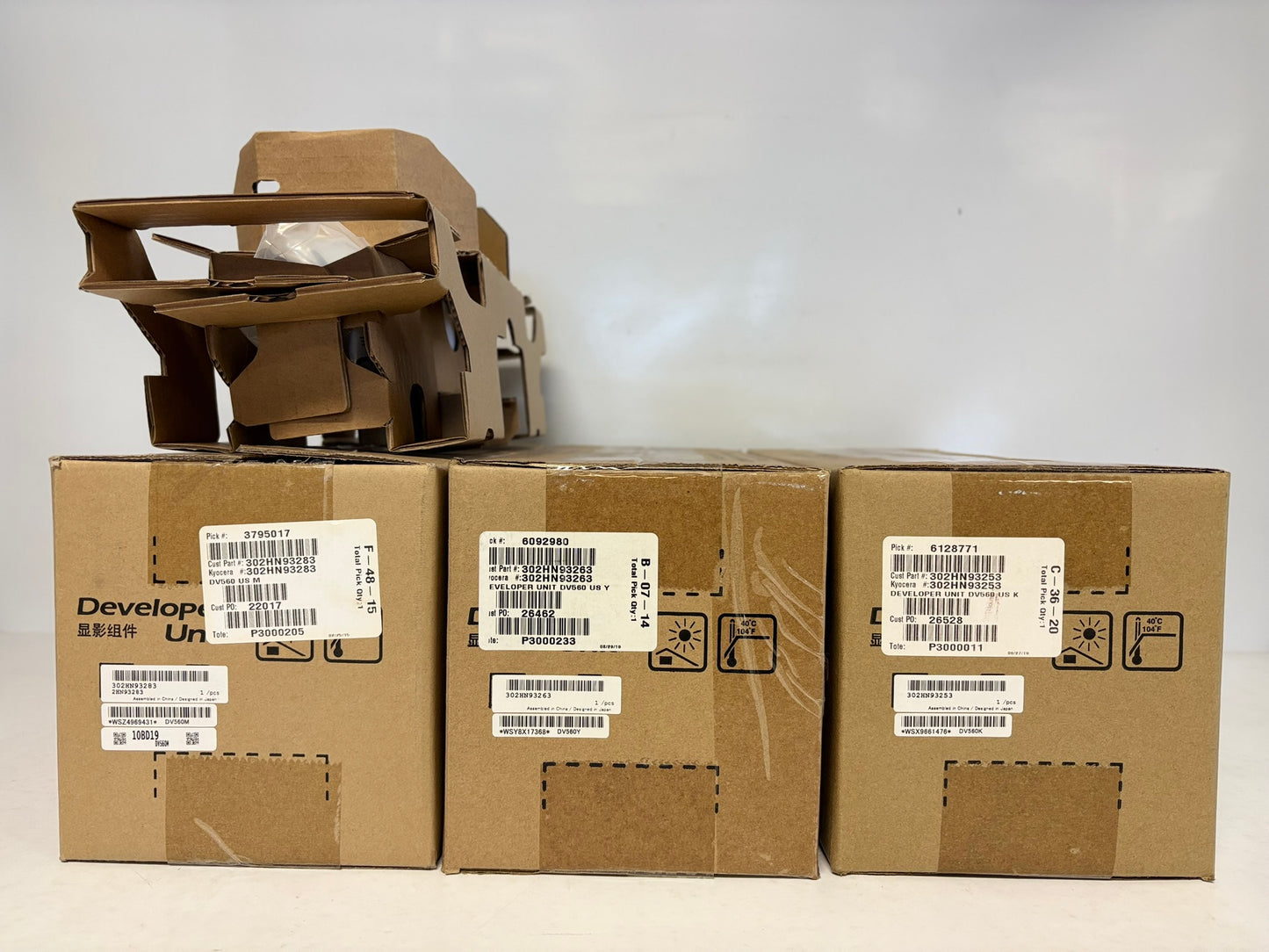 3 OEM Kyocera M6026cidn,C5200DN,C5350DN DV-560 MYK Developer Unit (Open Magenta)