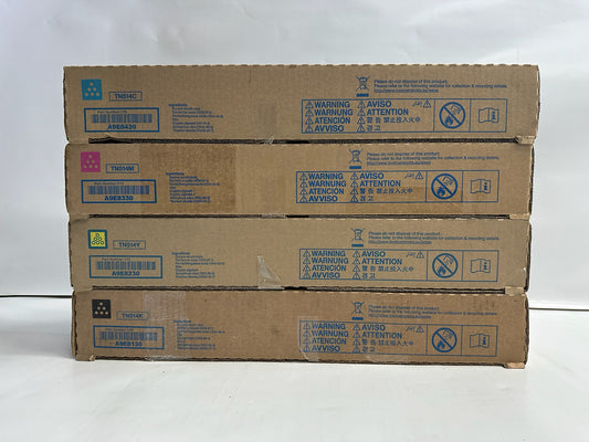 4 New Genuine Konica C458,C558,C658 CMYK Toners TN514, Same Day Shipping