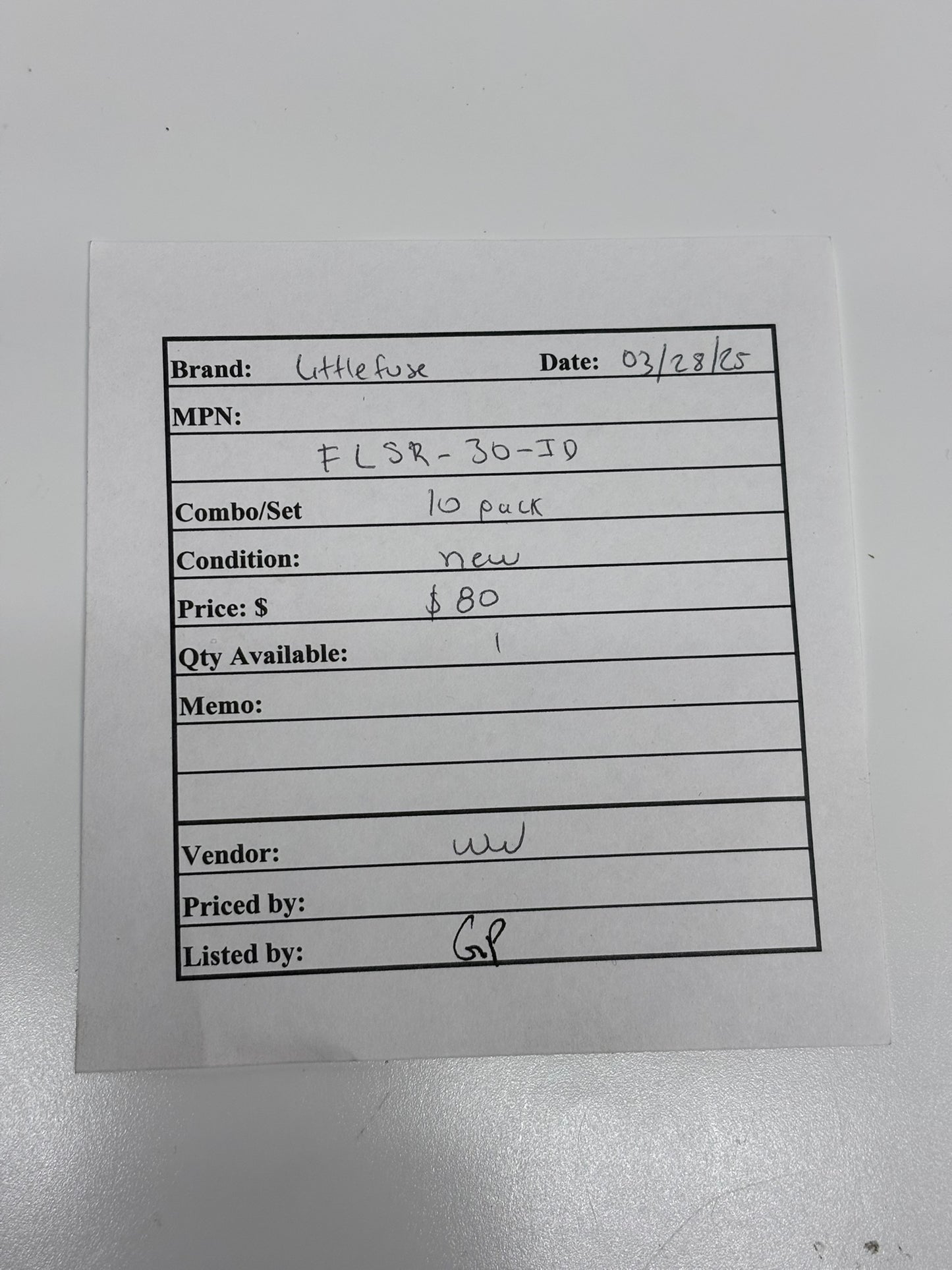 10-Pack Littelfuse FLSR-30-ID Indicator Class RK5 Time-Delay Fuse
