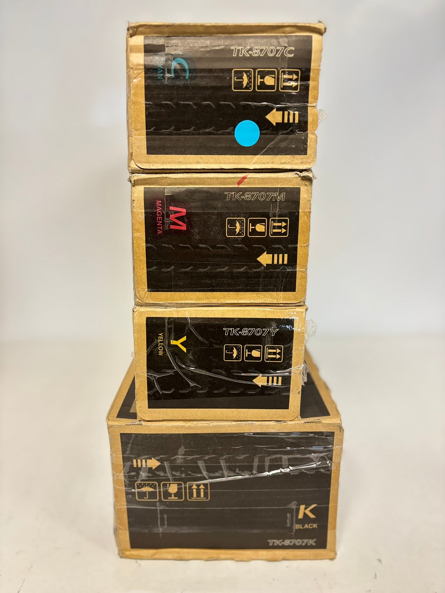 4 OEM Kyocera TASKalfa 6550ci/6551ci/7550ci/7551ci TK-8707 CMYK Toners