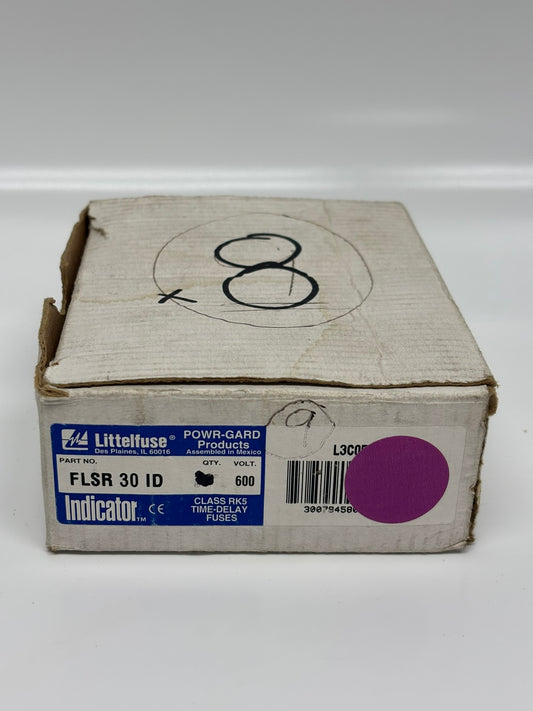 8-Pack Littelfuse FLSR-30-ID Indicator Class RK5 Time-Delay Fuse