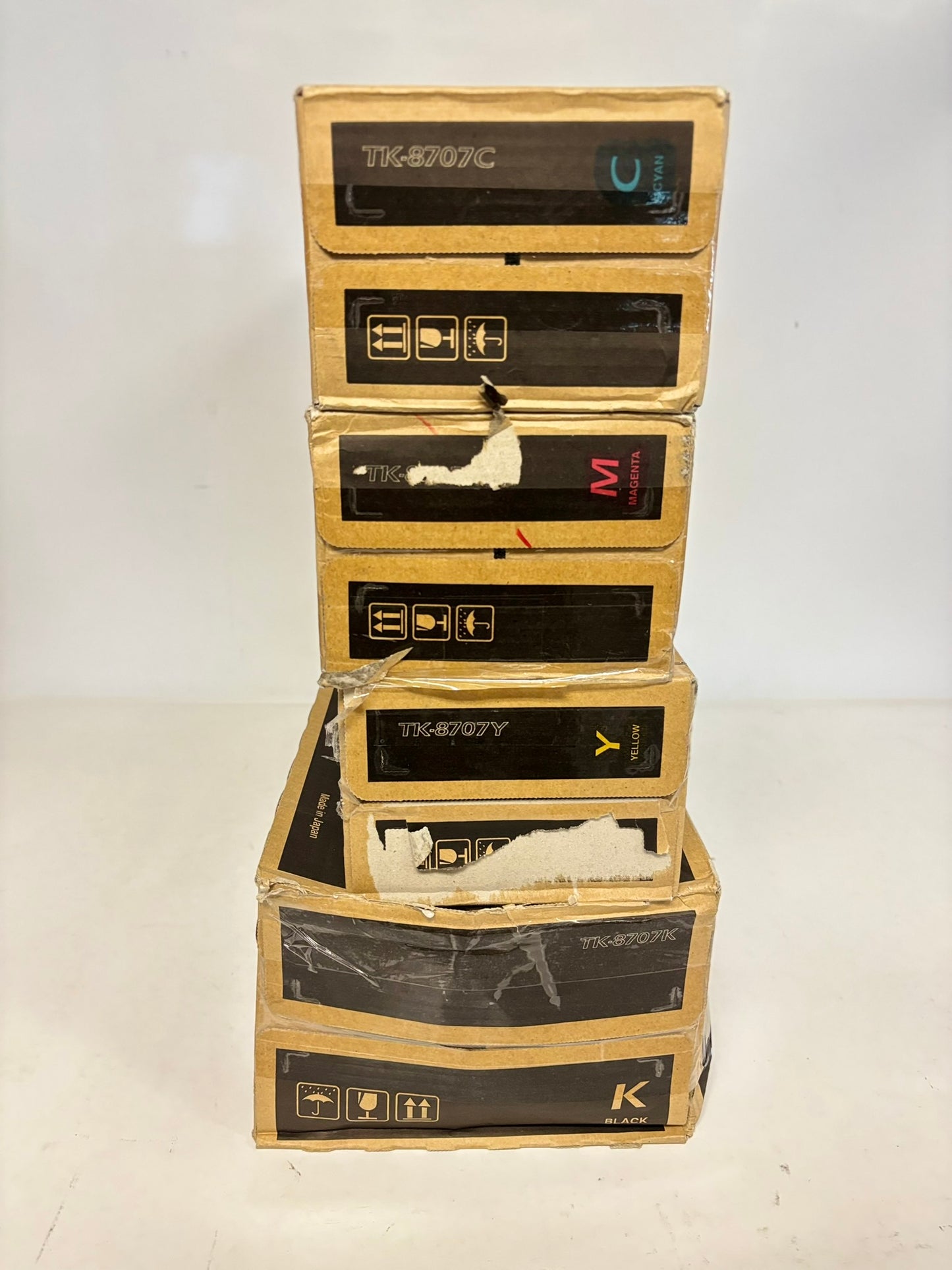 4 OEM Kyocera TASKalfa 6550ci/6551ci/7550ci/7551ci TK-8707 CMYK Toners