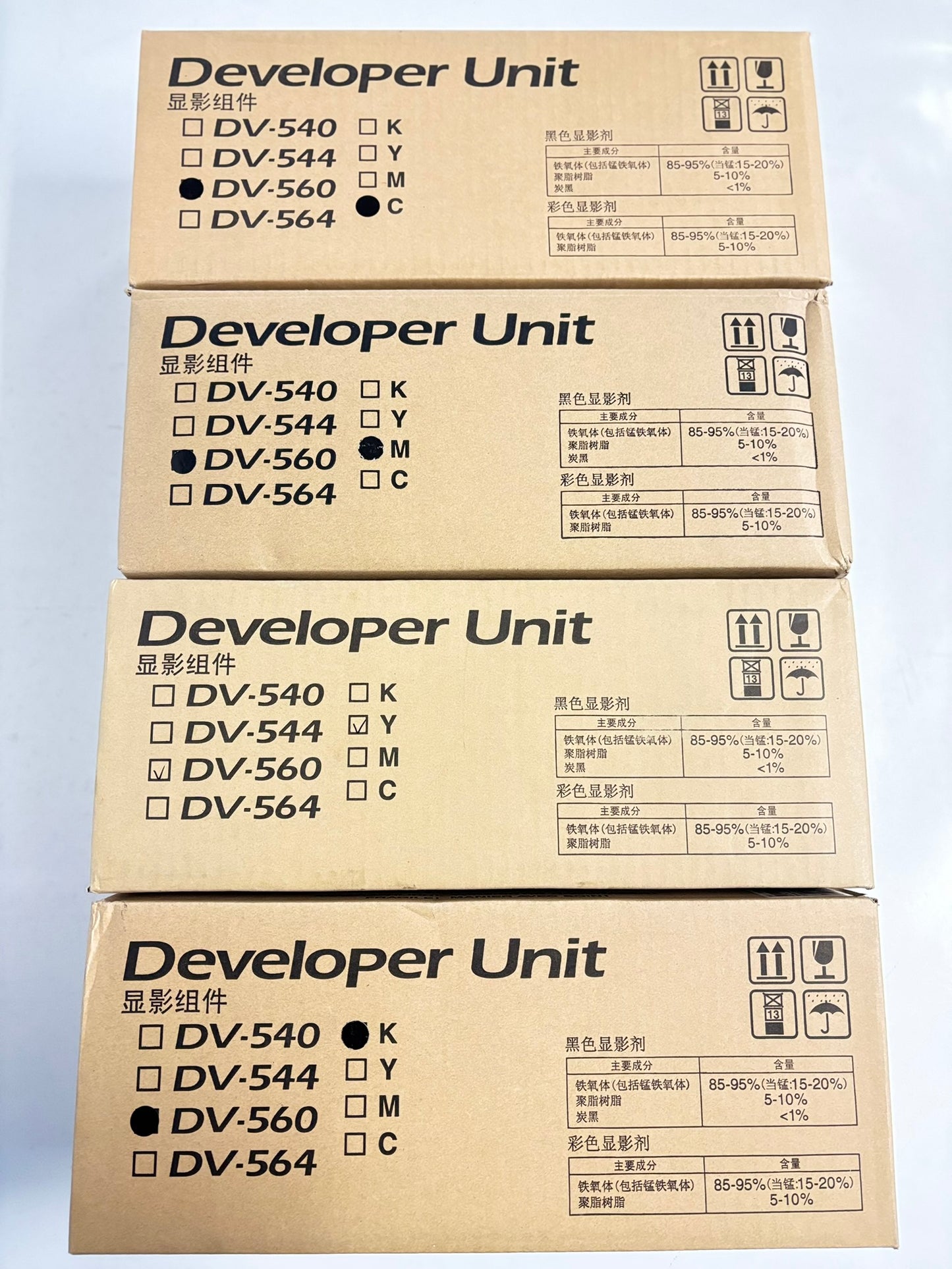 4 OEM Kyocera M6026cidn,C5200DN,C5350DN DV560, DV-560 CMYK Developer Unit