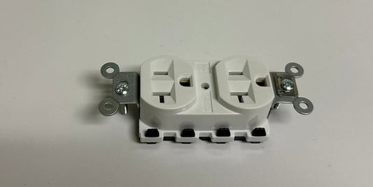 10 PK Hubbell SNAP5362WA 20A 125V Duplex Receptacle, White, SNAPConnect®