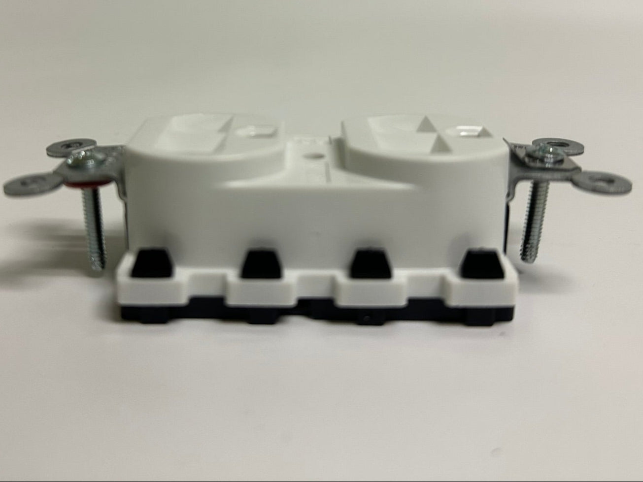 10 PK Hubbell SNAP5362WA 20A 125V Duplex Receptacle, White, SNAPConnect®
