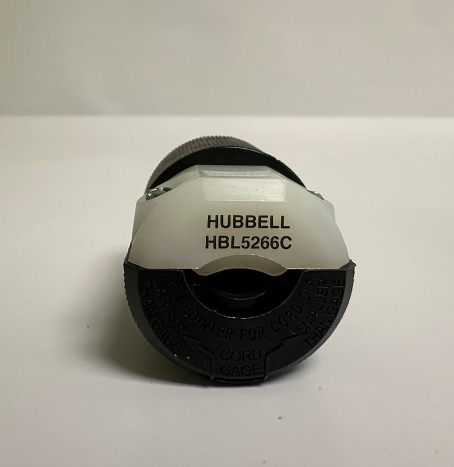 10 PK Hubbell HBL5266C 15A 125V NEMA 5-15P Plug, Black Nylon, New in Box