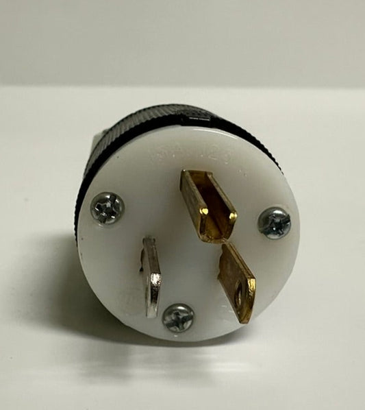 10 PK Hubbell HBL5266C 15A 125V NEMA 5-15P Plug, Black Nylon, New in Box