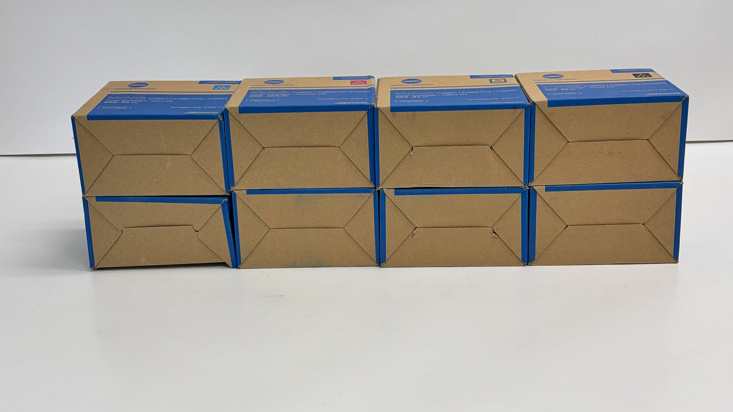 8 Genuine Konica Minolta C3851,C3351 TNP49 CMYK Toners TNP49CCMMYYKK