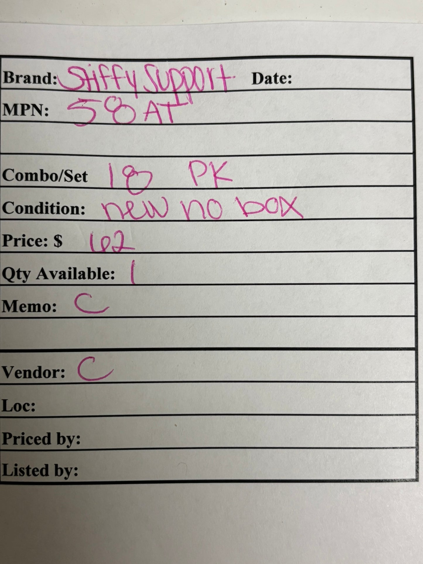 18 PK Stiffy Support 58AT Rigid Overhead Support for MEP Installations