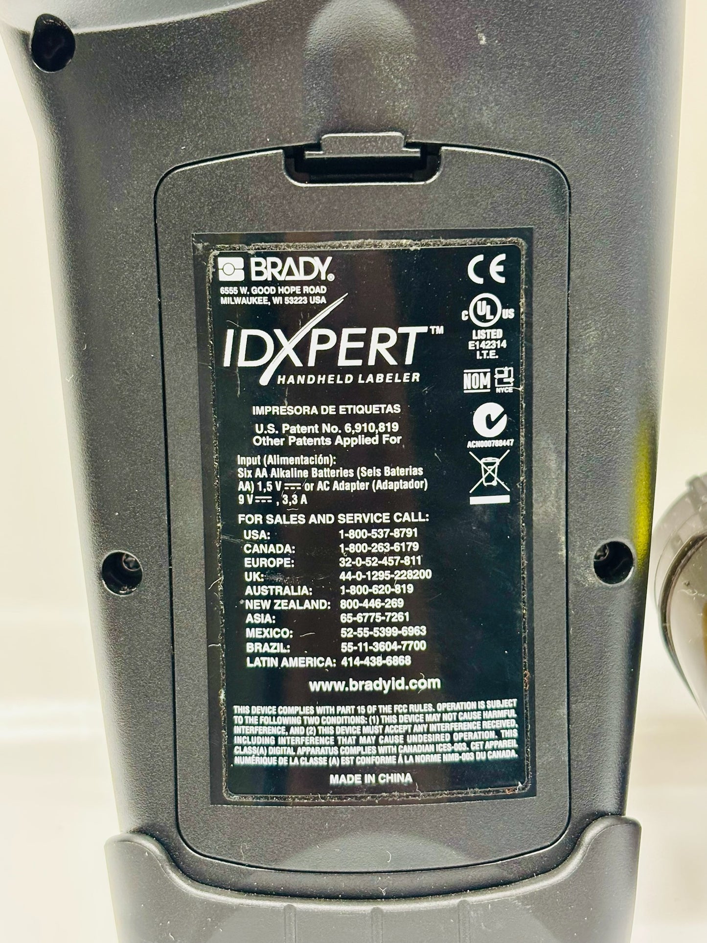 Brady IDXPERT Handheld Industrial Labeler XPS‑187‑1