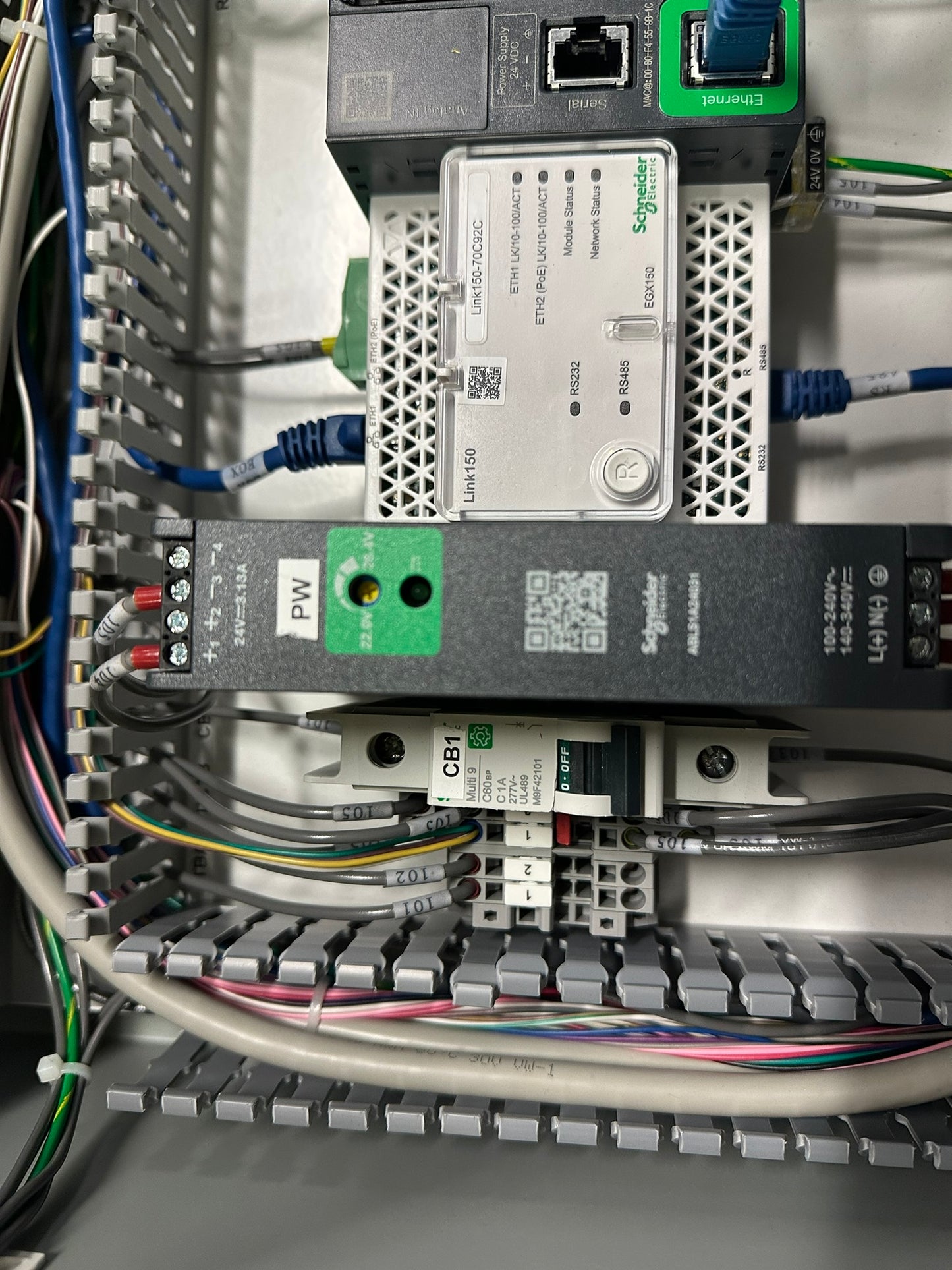 Schneider HMI Alarm Control Panel Interface