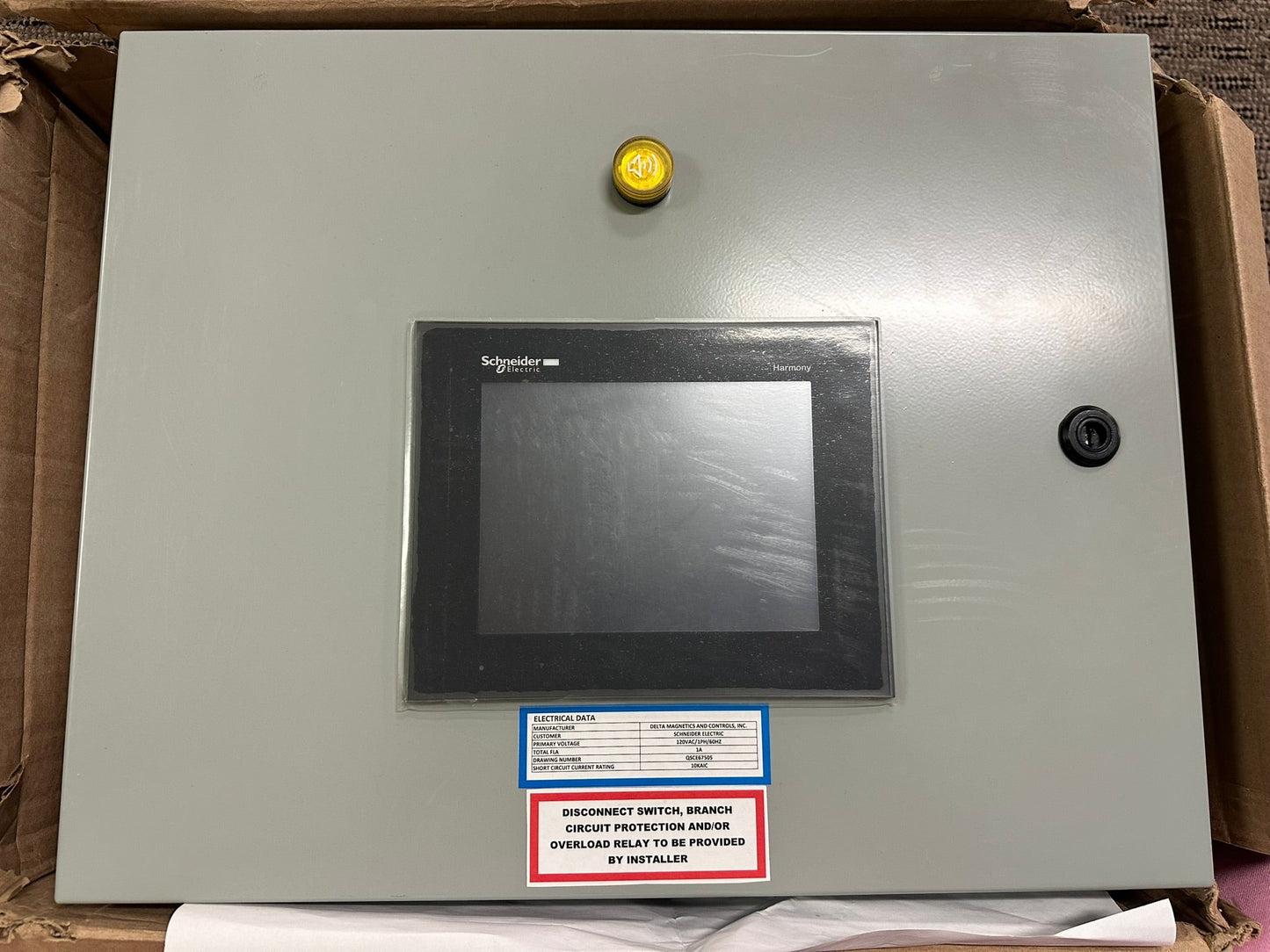 Schneider HMI Alarm Control Panel Interface