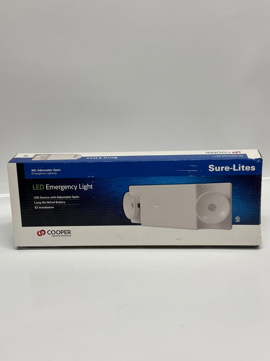 Cooper SEL50 Sure-Lites Emergency Light with Self-Diagnostics and EZ Hang Mounting Feature