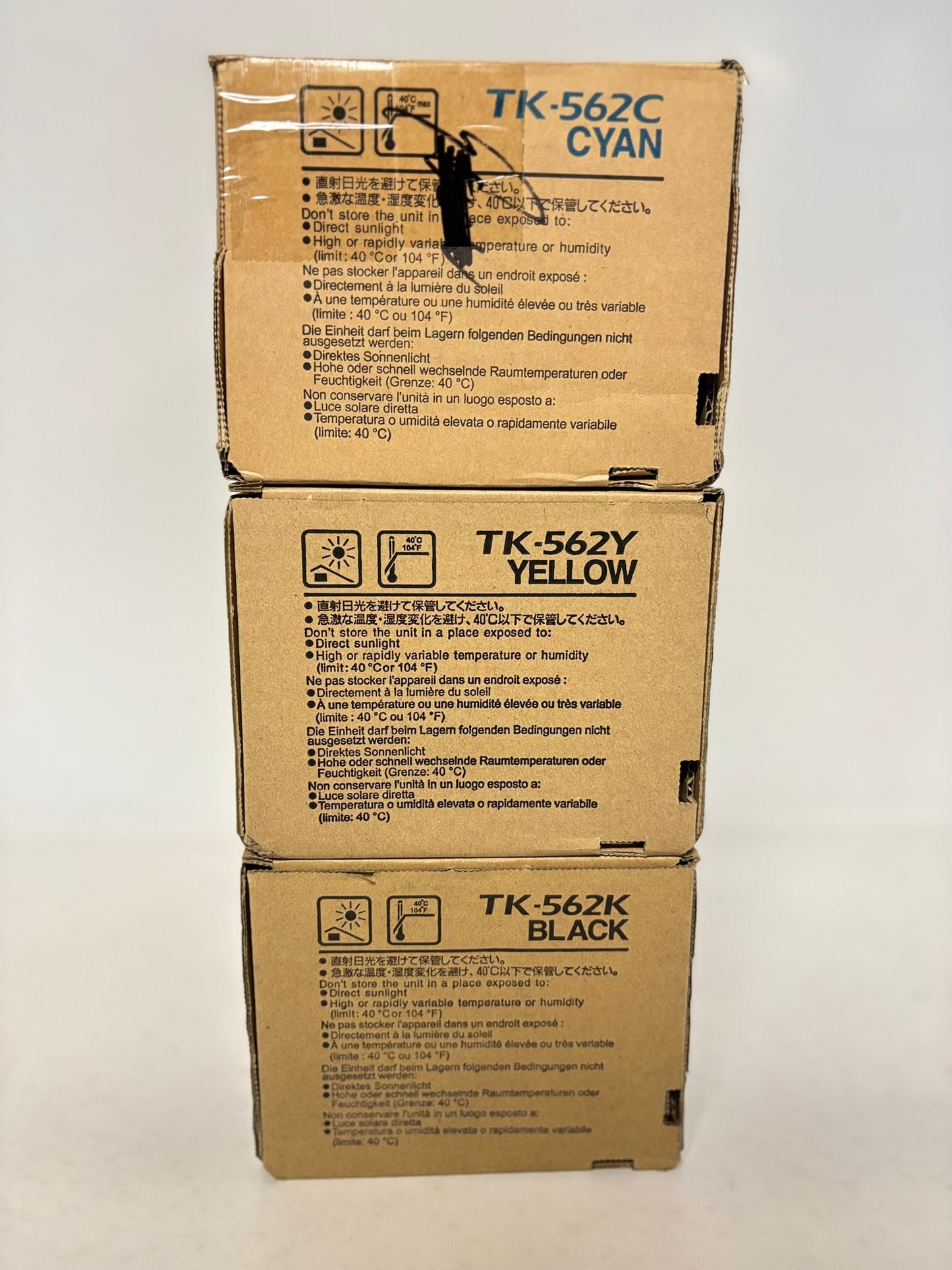 3 OEM Kyocera Mita FS-C5300,C5350,P6030 TK-562CYK Toner Cartridge Same Day Ship