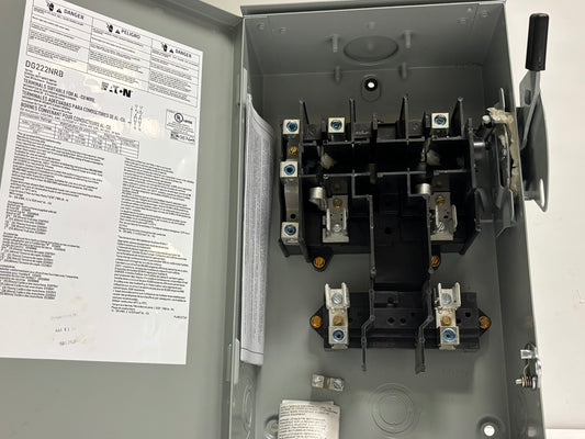 Eaton DG322NRB 60A 240V 3-Pole Fusible Safety Switch, NEMA 3R