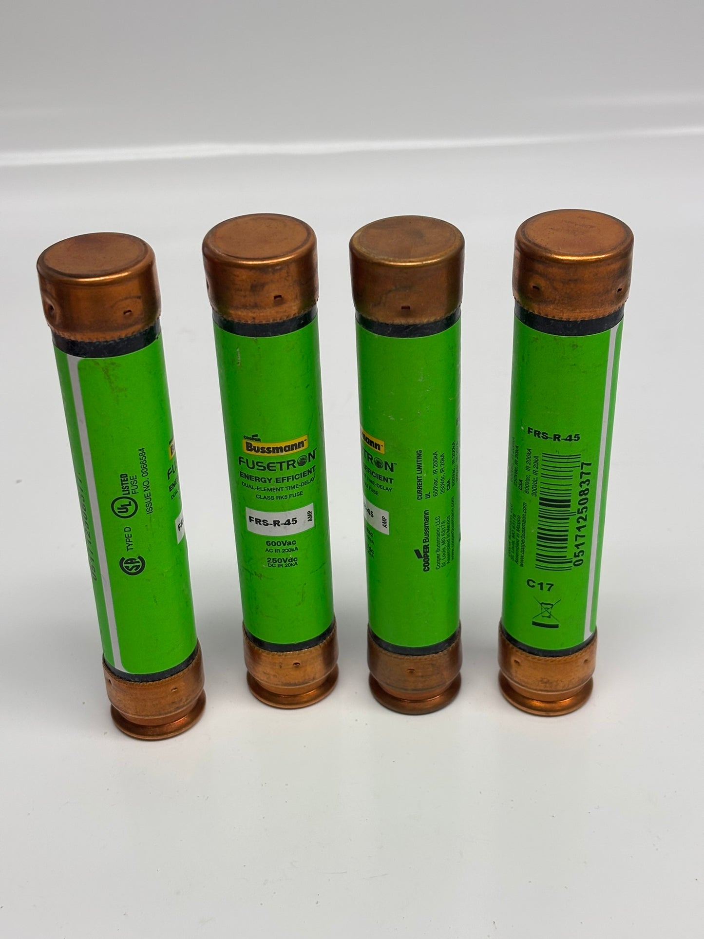 4-Pack Eaton FRS-R-45 Bussmann Series Class RK5 Fuse