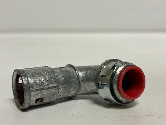 50 PK Arlington 40900AST 90° Snap2IT AC/MC/FMC Connector with Insulated Throat