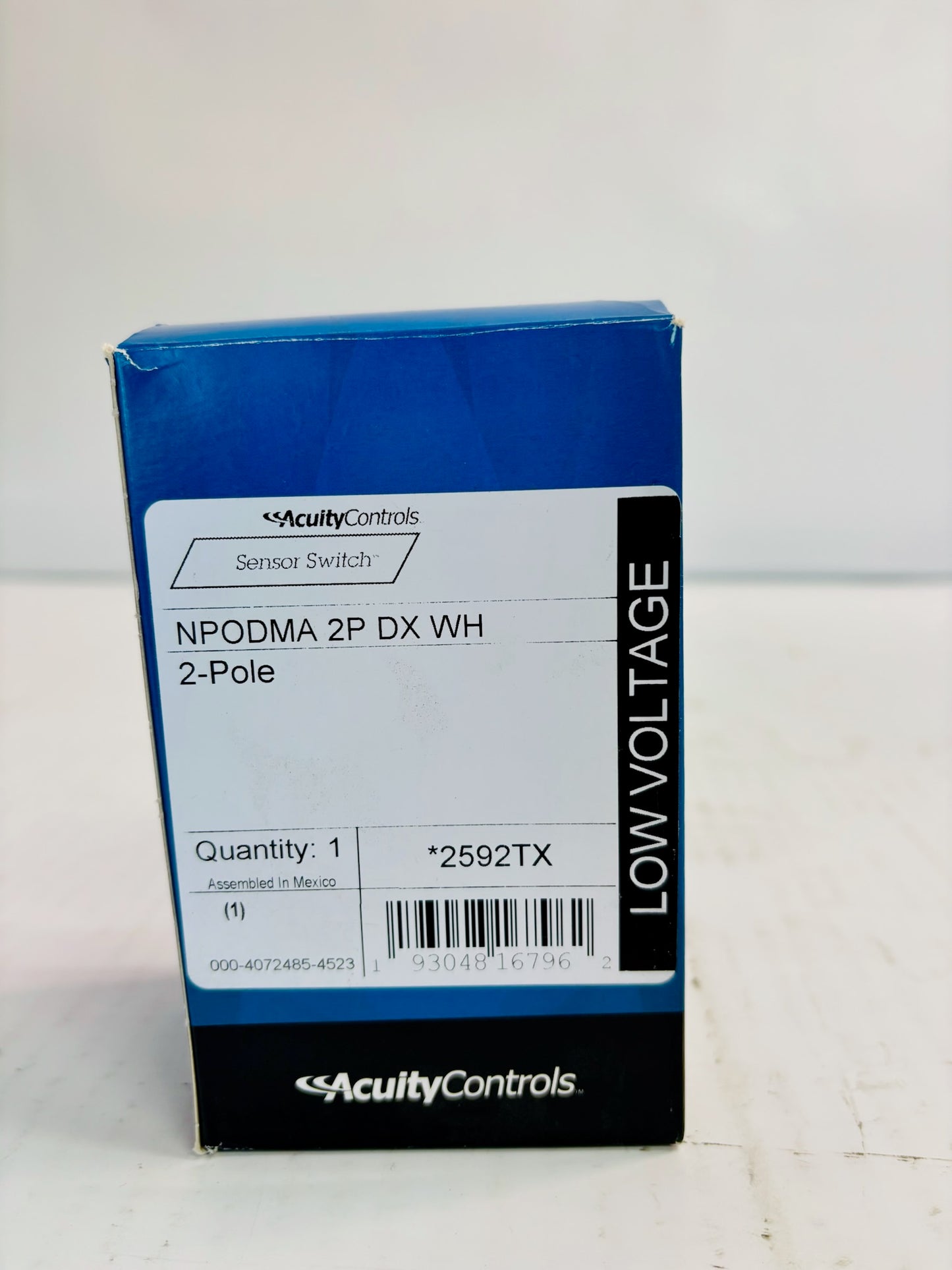 Acuity Controls NPODMA 2P DX WH 2-Pole nLight Wall Control