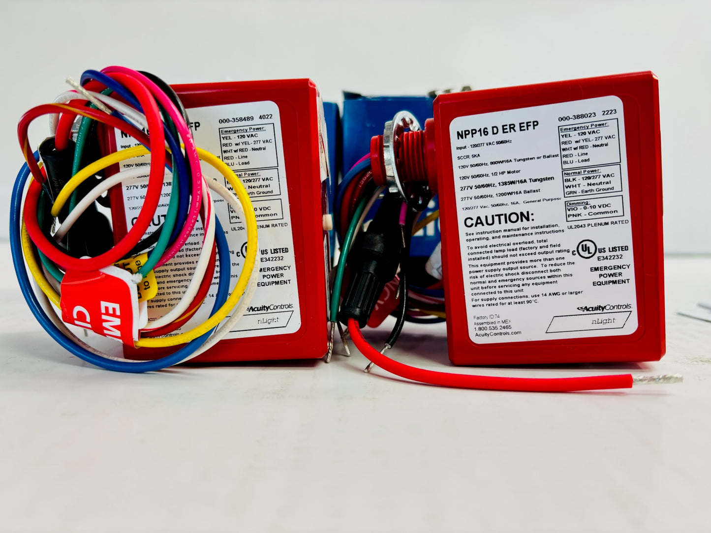 2 Pk Acuity Controls NPP16 D ER EFD nLight Power and Relay Pack
