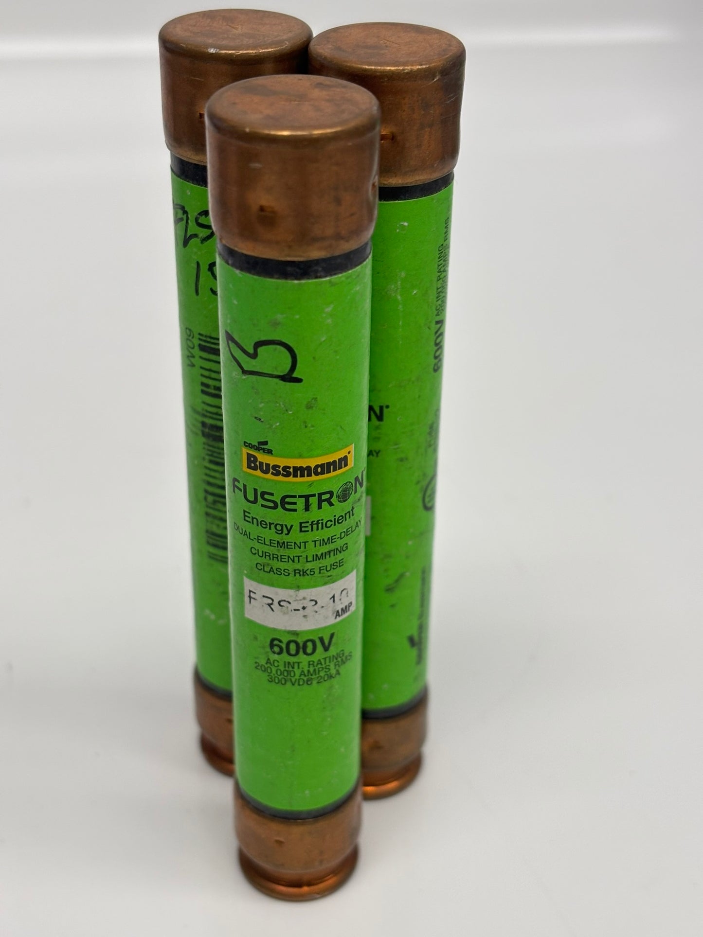 3-Pack Eaton FRS-R-10 Bussmann Series Class RK5 Fuse