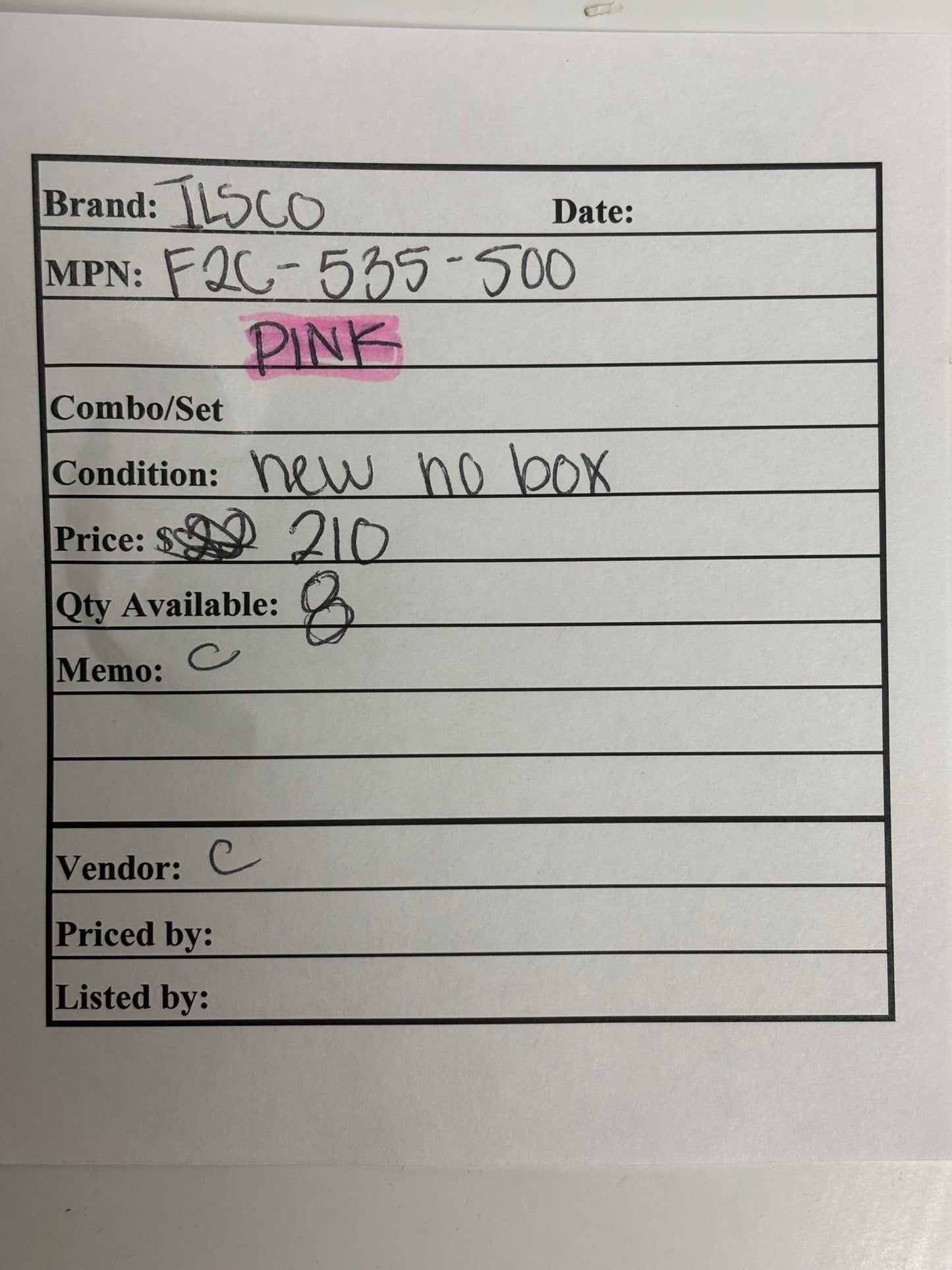 ILSCO F2C-535-500 Pink Copper Pin Adapter for 500 kcmil Flex, 600V Rated