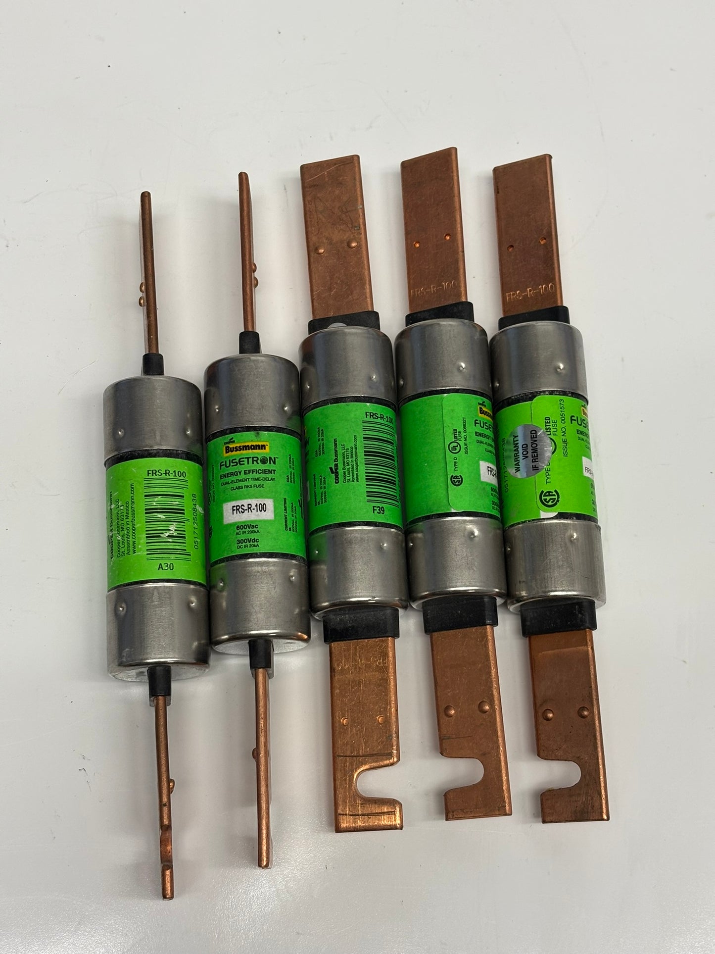 5-Pack Eaton FRS-R-100 Bussmann Series Class RK5 Fuse