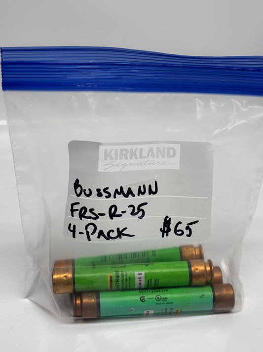 4-Pack Eaton FRS-R-25 Bussmann Series Class RK5 Fuse