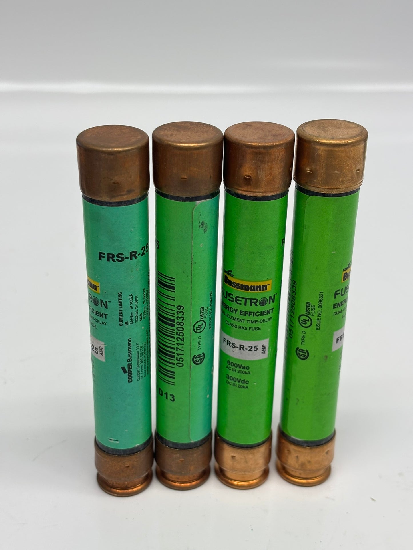 4-Pack Eaton FRS-R-25 Bussmann Series Class RK5 Fuse