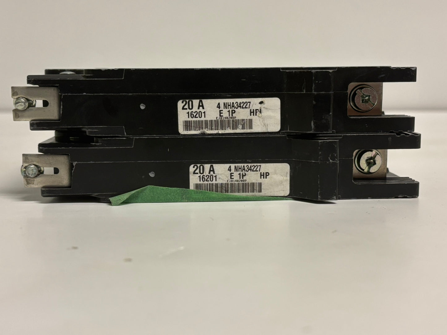 2 PK Square D EJB14020 20A 277V 1-Pole Bolt-On Circuit Breaker, 100kA Interrupting
