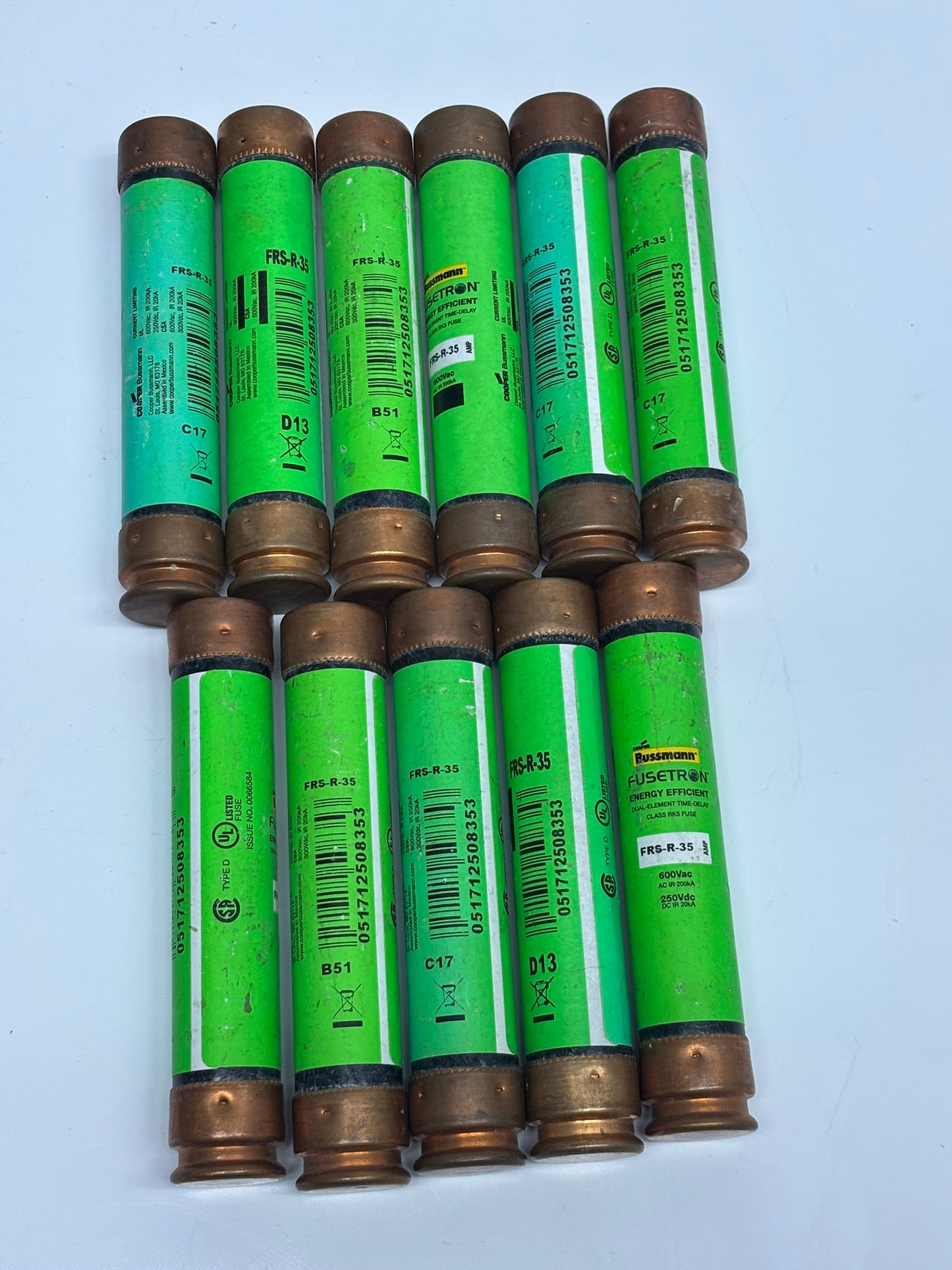 11-Pack Eaton FRS-R-35 Bussmann Series Class RK5 Fuse