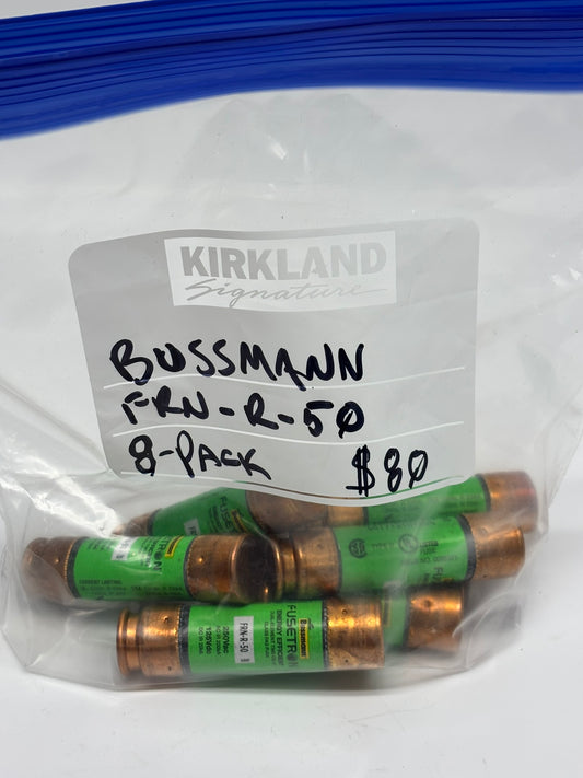 8-Pack Eaton FRN-R-50 Bussmann Series Class RK5 Fuse