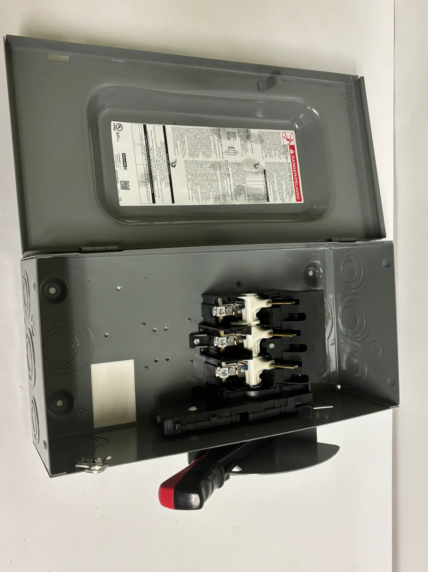 Square D HU362 60A 600V 3-Pole Non-Fusible Safety Switch, NEMA 1 Enclosure